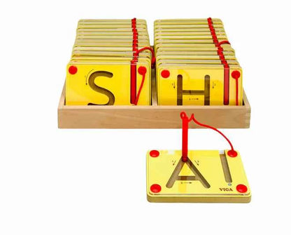Viga Toys Educational Tracing Writing Board Letters Uppercase Early Literacy Cognitive Language Developmental Toys for 3yrs+