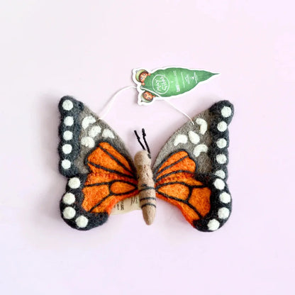 Tara Treasures Felt May Gibbs Gumnut Babies Orange Butterfly Ornament Australian Author Classic Story Pretend & Imaginative Play Toys 3yrs+