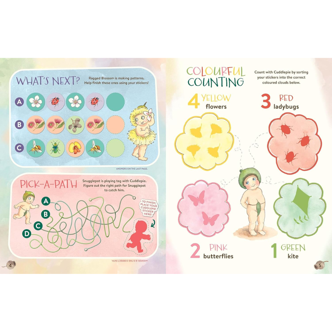 May Gibbs My First Sticker Book with 60 Big Stickers (Paperback) by May Gibbs Kids Sticker Activity Book Travel Toys