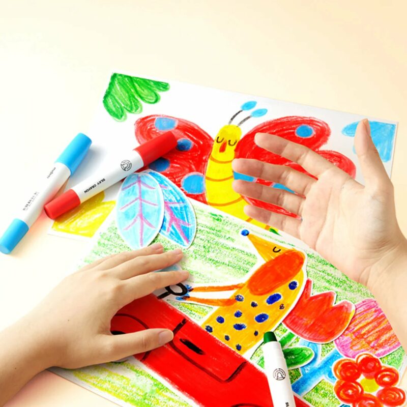 Mideer Twistable Silky Crayon 8 Colours Washable Crayons Stationary Art and Craft for kids 6yrs+