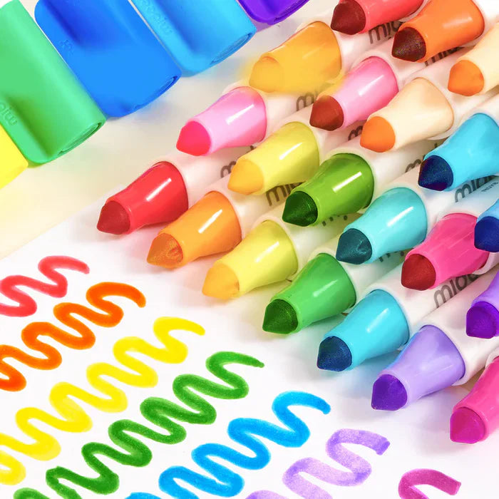 Mideer Large Fine Tip Washable Marker 12 Colours Stationary Art and craft for kids 3yrs+