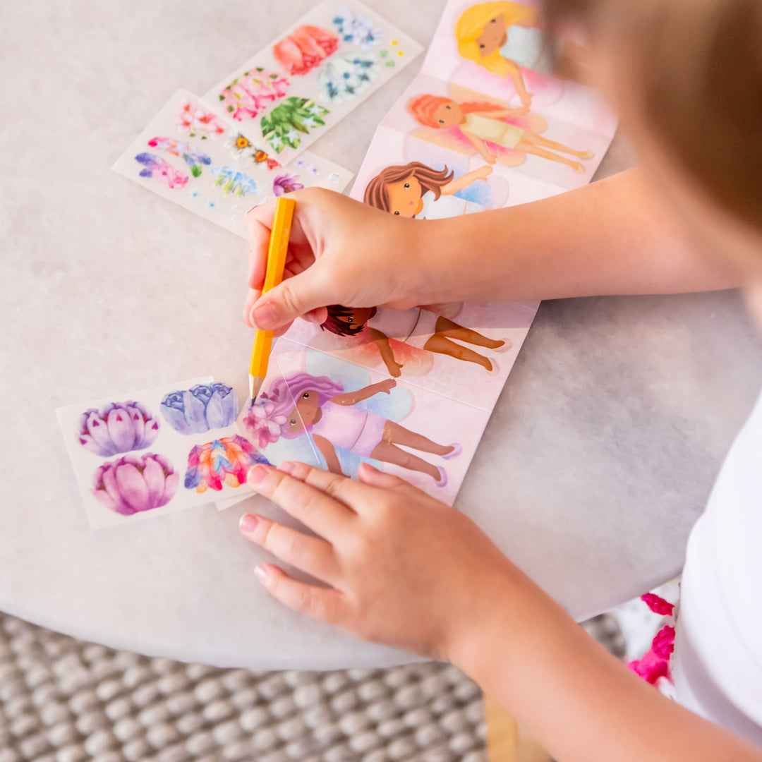 Tiger Tribe Mini Transfer Magic Flower Fairies art and craft for kids 3yrs+