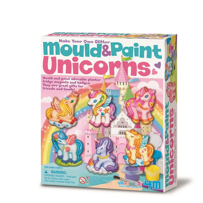 Mould & Paint Unicorn Kit By 4M Unicorn Toys Art and Craft for Fairy Unicorn and Castle Theme 5yrs+