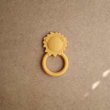 Mushie Lion Teething Ring Silicone Baby Teether Baby Toys Baby Gifts 3m+