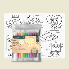 Hey Doodle My First Shapes Colouring & Doodle Mat Travel Toys Art and Craft for Kids 3yrs+