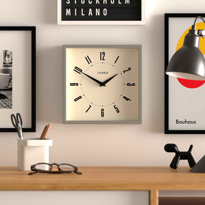 Newgate Jones Box Wall Clock Grey