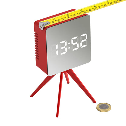 Space Hotel Droid Led Alarm Clock Red