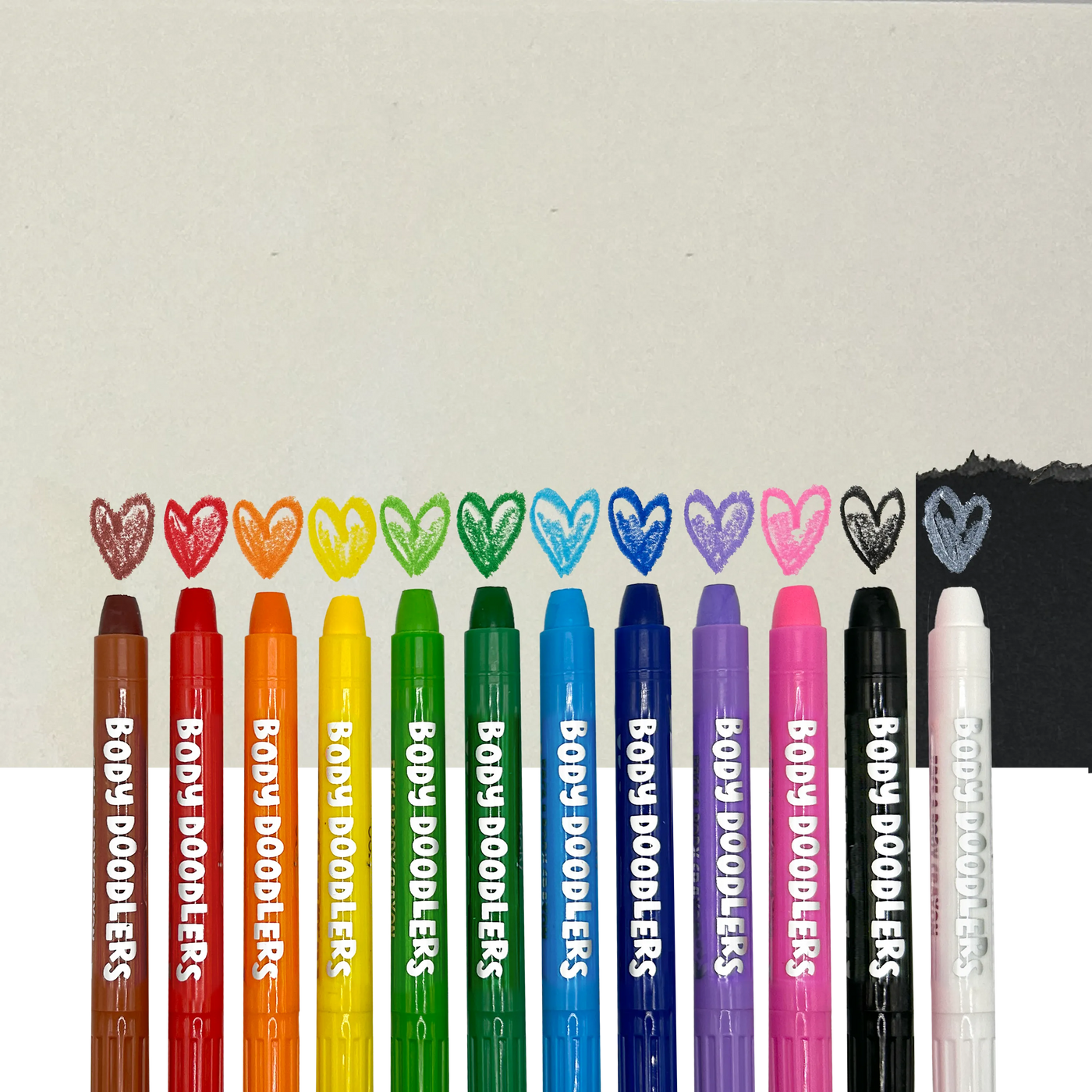 Ooly Body Doodlers Set of 12 Face & Body Crayons Stationary Art and craft for kids 6yrs+