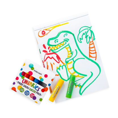Ooly Chunkies Paint Sticks Set of 6 Rainbow Stationary Art and Craft for kids 3yrs+