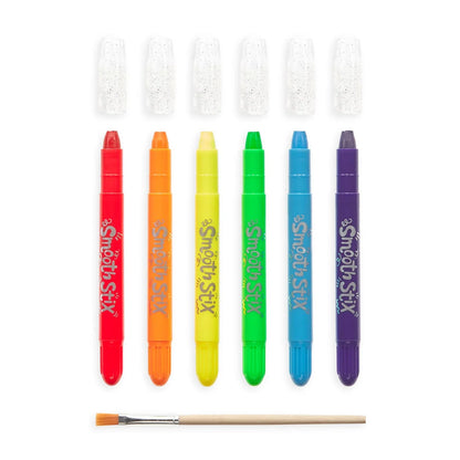 Ooly Smooth Stix Watercolour Gel Crayons 6 Colours Stationary Art and craft for kids 3yrs+