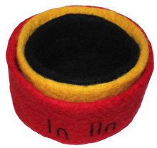 Papoose Felt Indigenous Nested Bowls Set of 3 First Nations Resources Australian Pretend and Imaginative Play School Range Best Seller 3yrs+