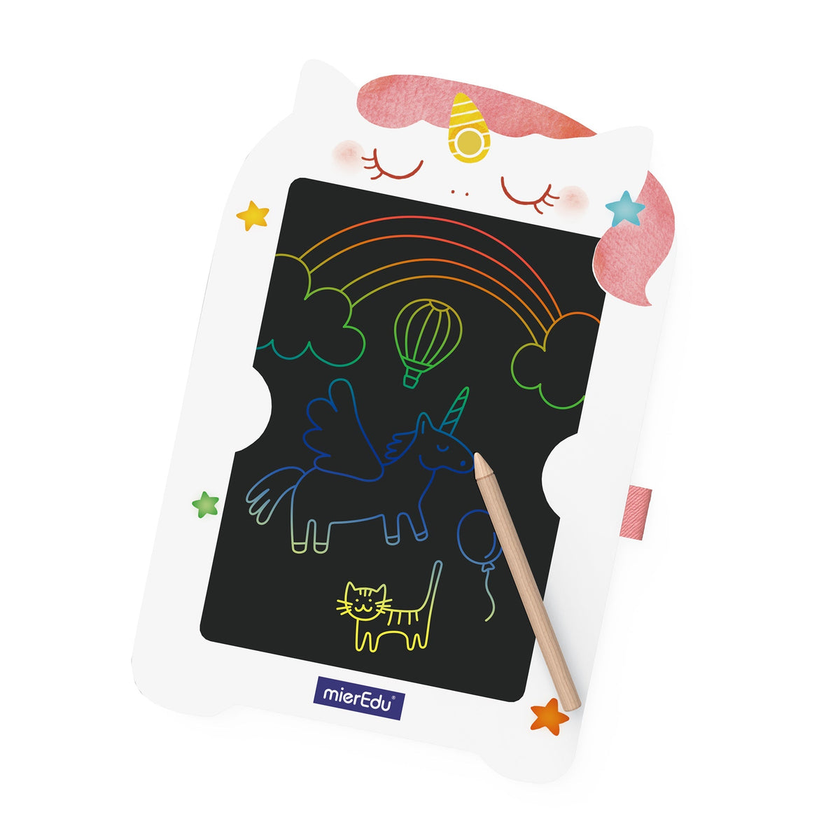 LCD Doodle Board Colorful Drawing Tablet Writing Pad by mierEdu Art and Craft for Kids 3yrs+