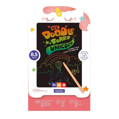 LCD Doodle Board Colorful Drawing Tablet Writing Pad by mierEdu Art and Craft for Kids 3yrs+
