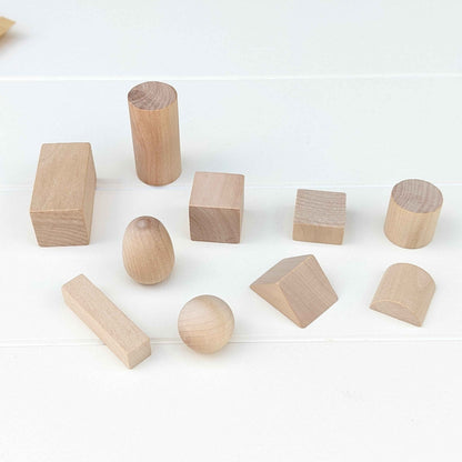 Montessori Sensorial Geometric Shapes Activity Set 10pc Early Math