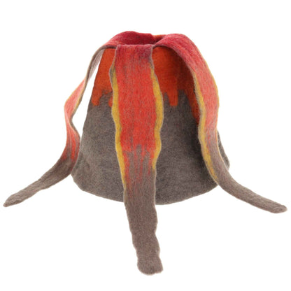 Papoose Felt Volcano with 3 Lava Streams Pretend & Imaginative Play Dinosaur Toys Dinosaur and Dragon Theme 3yrs+