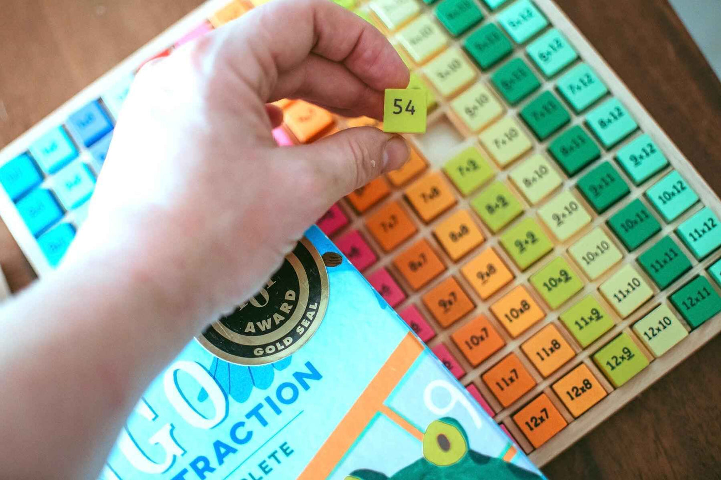 BigJigs Times Table Tray Multiplication Early Math Games for Kids STEM Cognitive Developmental Toys for Kids Best Seller 3yrs+