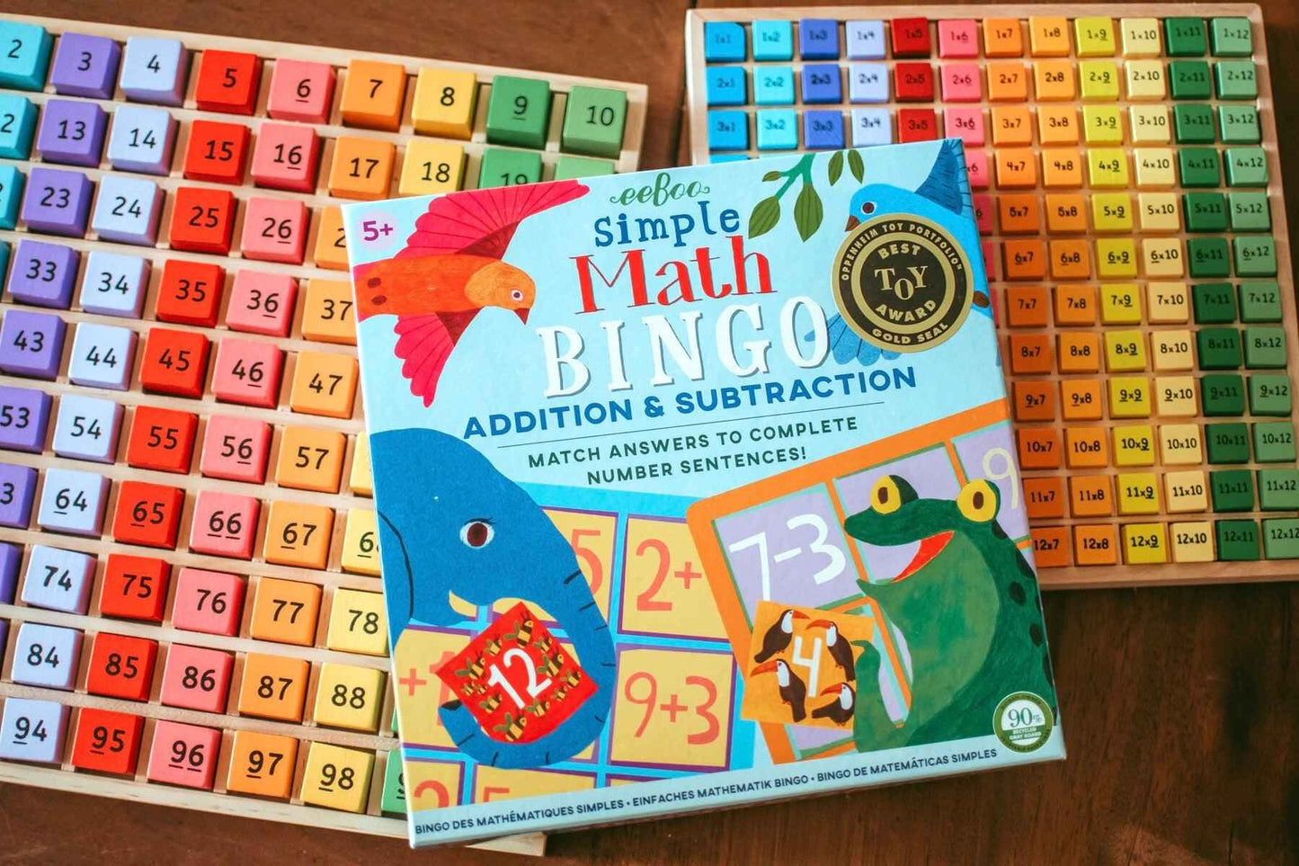 BigJigs Times Table Tray Multiplication Early Math Games for Kids STEM Cognitive Developmental Toys for Kids Best Seller 3yrs+