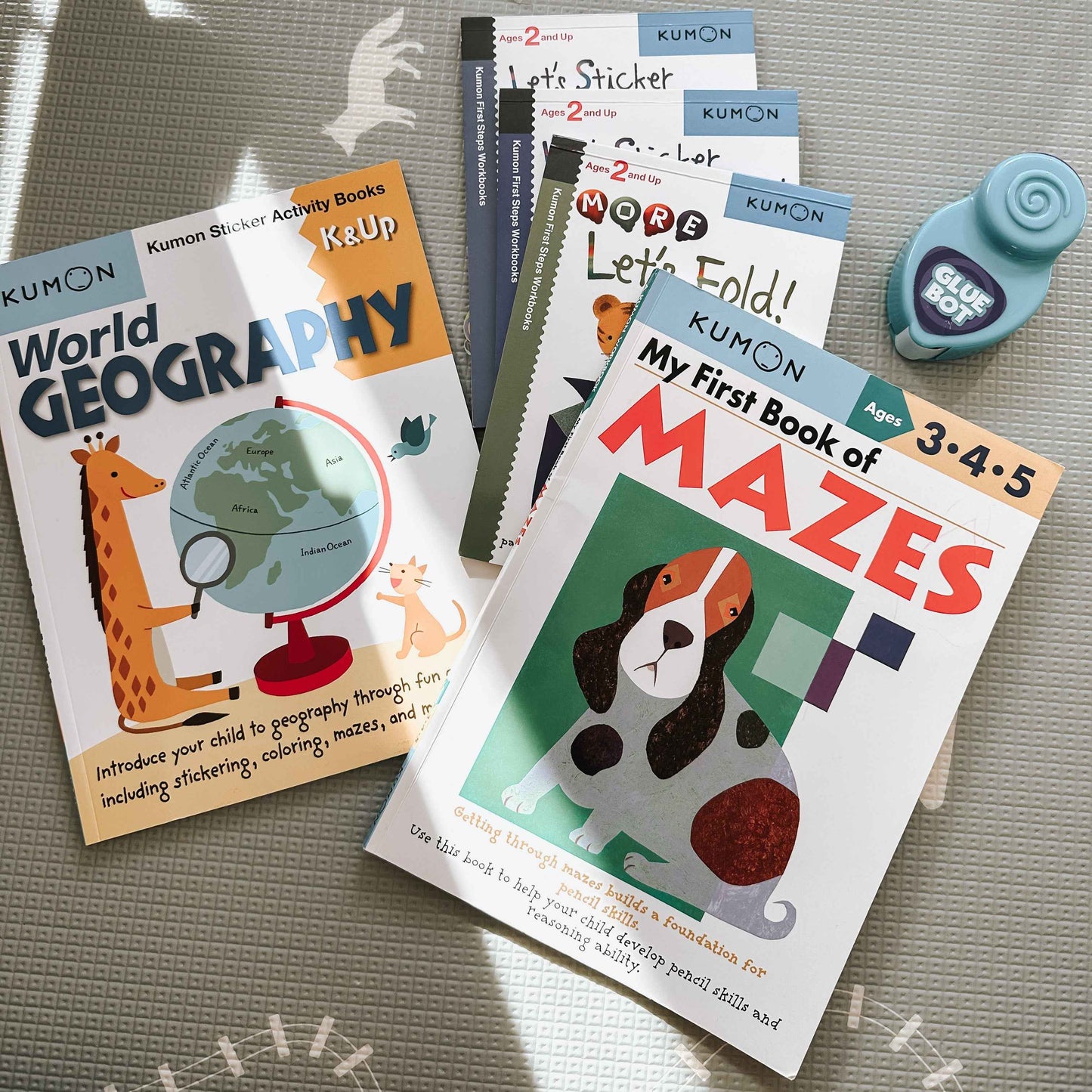 World Geography K & Up: Sticker Activity Book (Paperback) Kids Interactive Book by Kumon Publishing Stationary Art and craft for kids