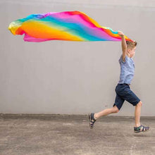 Play Silks by Play Silkies Australia Jumbo Silks Rainbow 180x90cm 100% Silk Natural Waldorf Toys 0m+