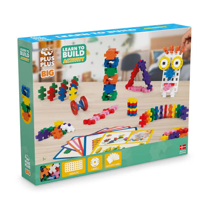 Plus Plus BIG Learn to Build Activity Set 130pcs Building Blocks Gifting Creativity Toy Idea for 2yrs+