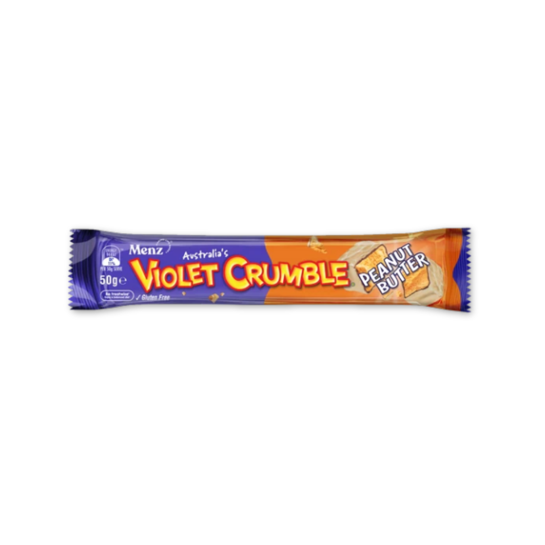 Peanut Butter Violet Crumble 50g