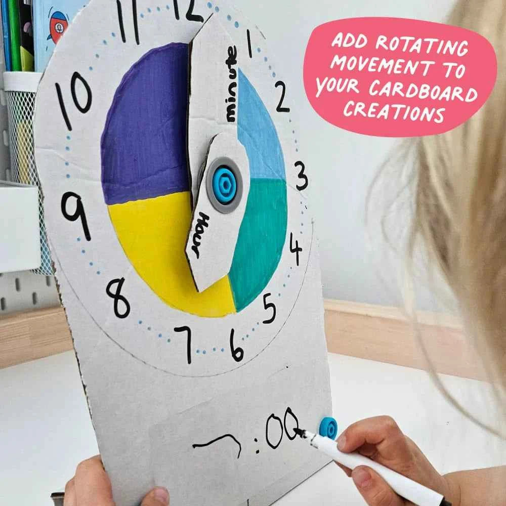 Makedo ROTO-RING Cardboard Construction Rotation Tool 16pc Art and Craft 5yrs+