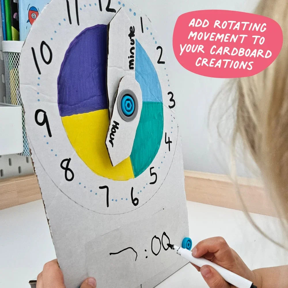 Makedo ROTO-RING Cardboard Construction Rotation Tool 16pc Art and Craft 5yrs+