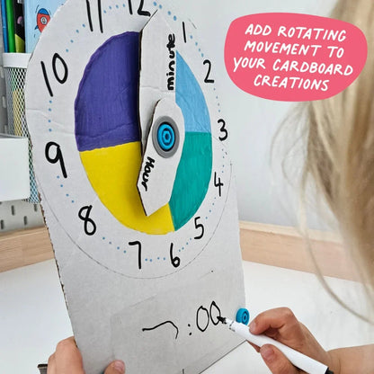 Makedo ROTO-RING Cardboard Construction Rotation Tool 16pc Art and Craft 5yrs+
