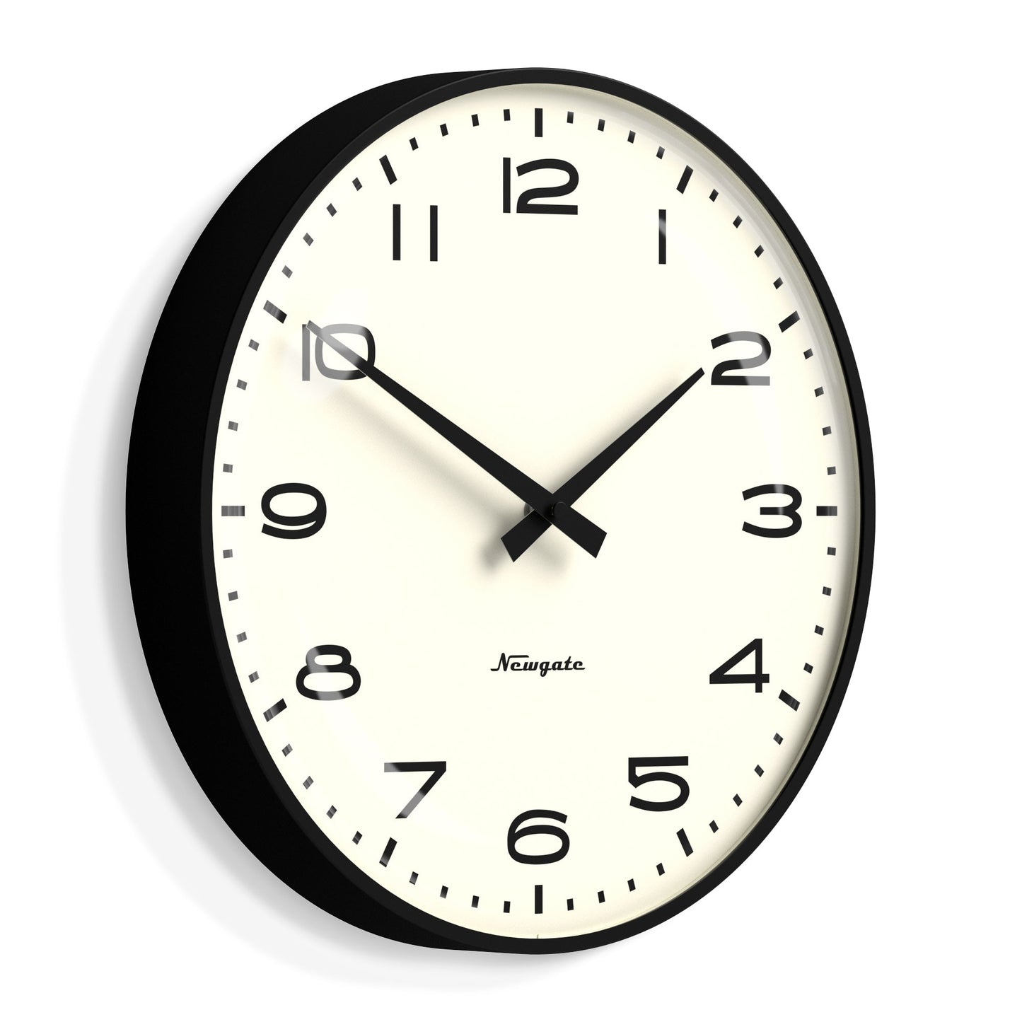 Radio City Wall Clock Black Arabic Dial - Matte Black