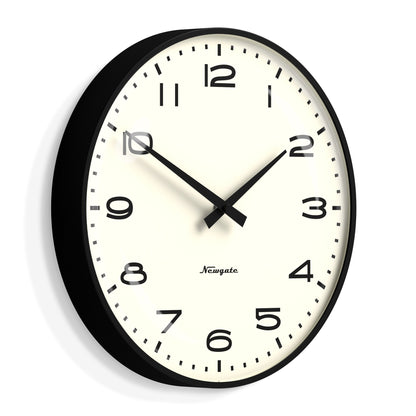 Radio City Wall Clock Black Arabic Dial - Matte Black
