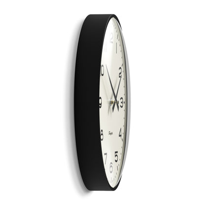 Radio City Wall Clock Black Arabic Dial - Matte Black