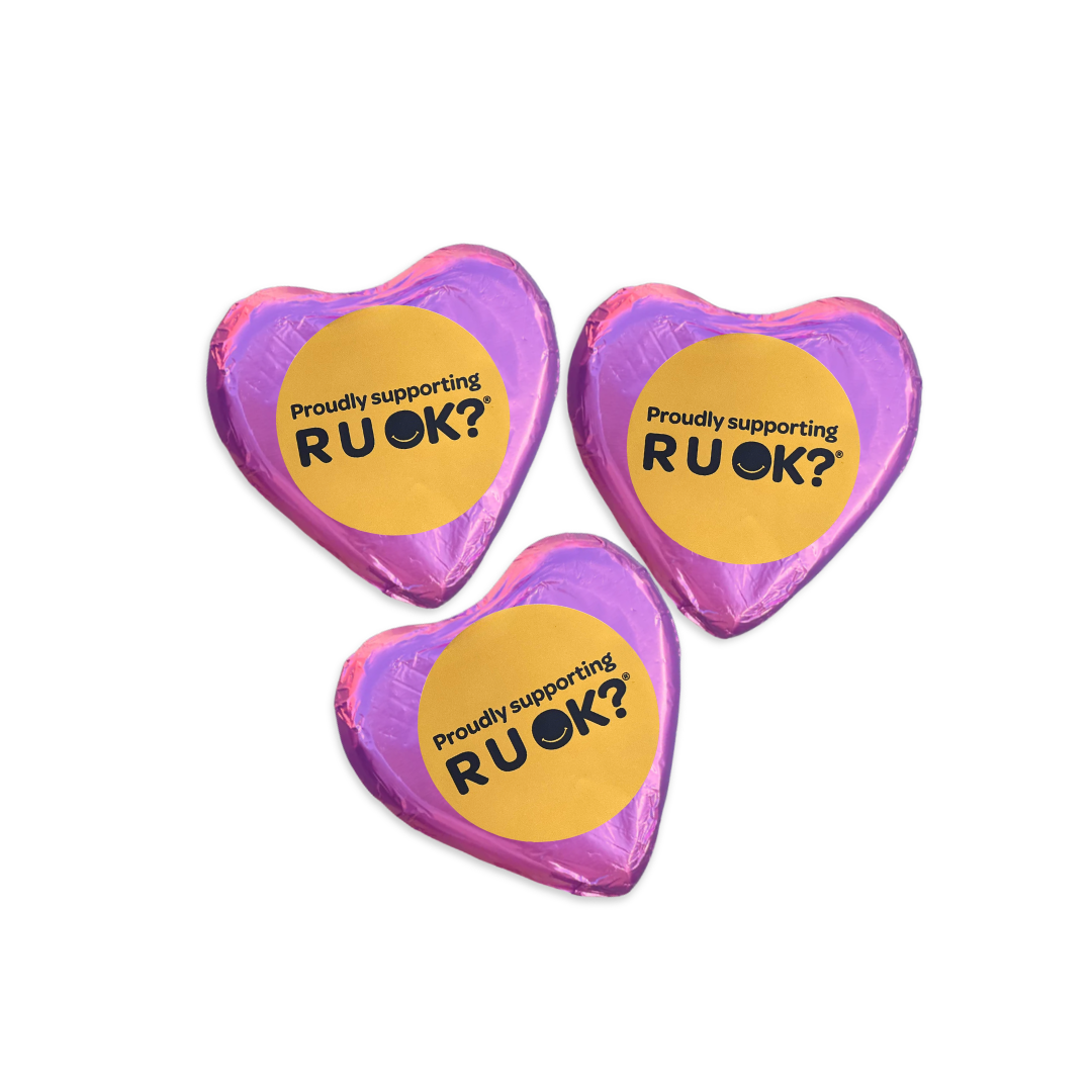 R U OK? Day Chocolate Hearts 30g