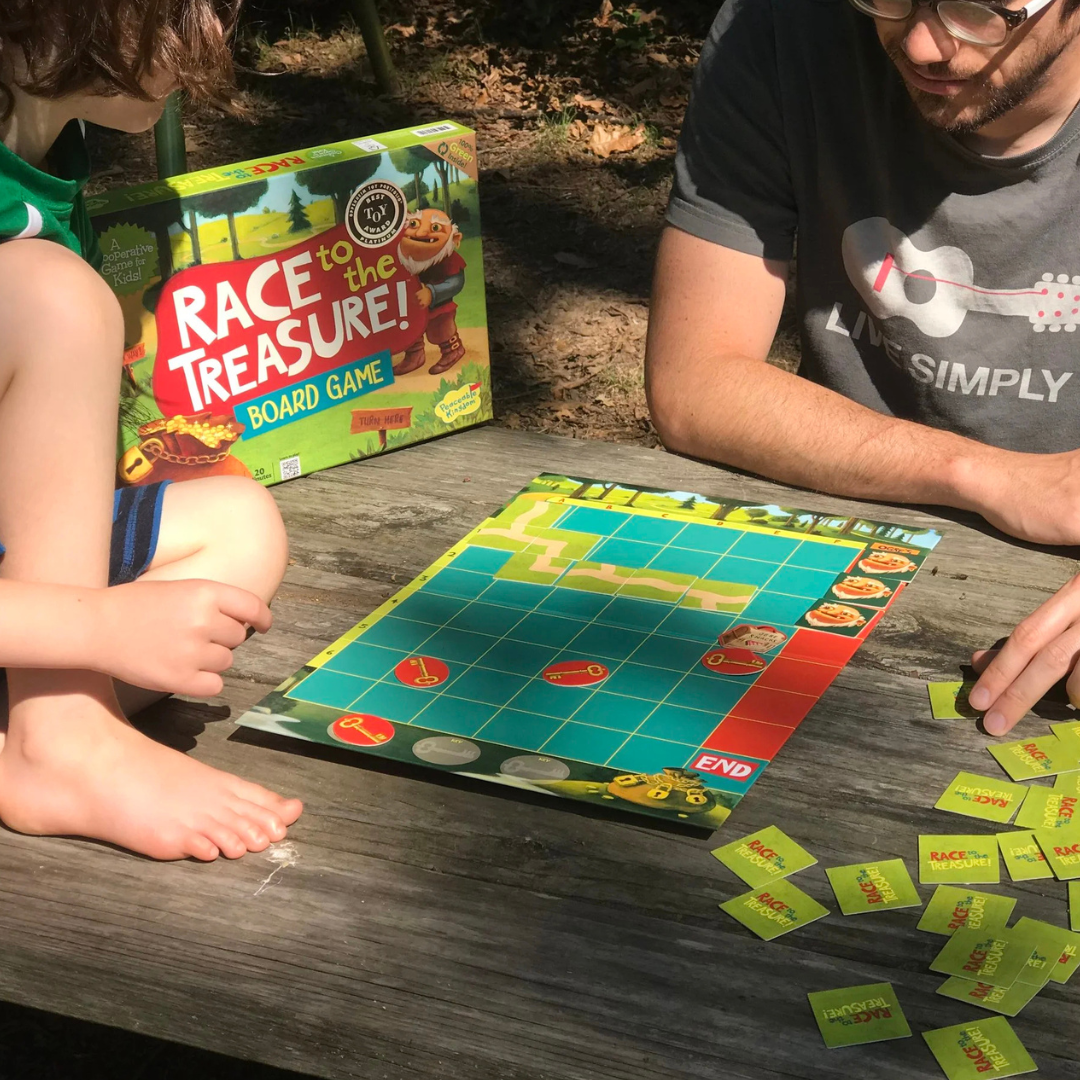 Race To The Treasure Board Game By Peaceable Kingdom STEM Strategy Games 5yrs+
