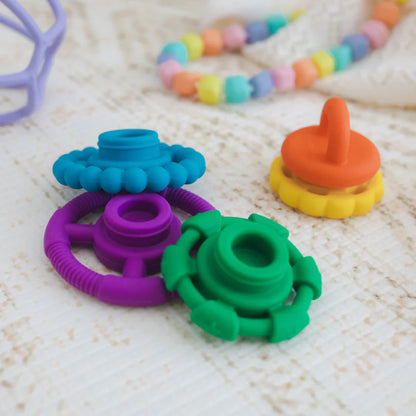 Jellystone Rainbow Stacker Teether 1pc 2 designs Baby Toys Baby Gifts Idea Best Seller 0m+