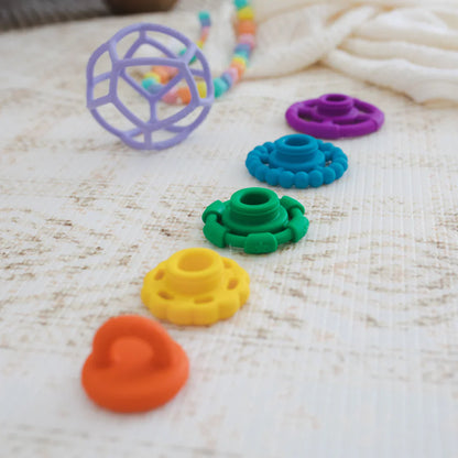 Jellystone Rainbow Stacker Teether 1pc 2 designs Baby Toys Baby Gifts Idea Best Seller 0m+