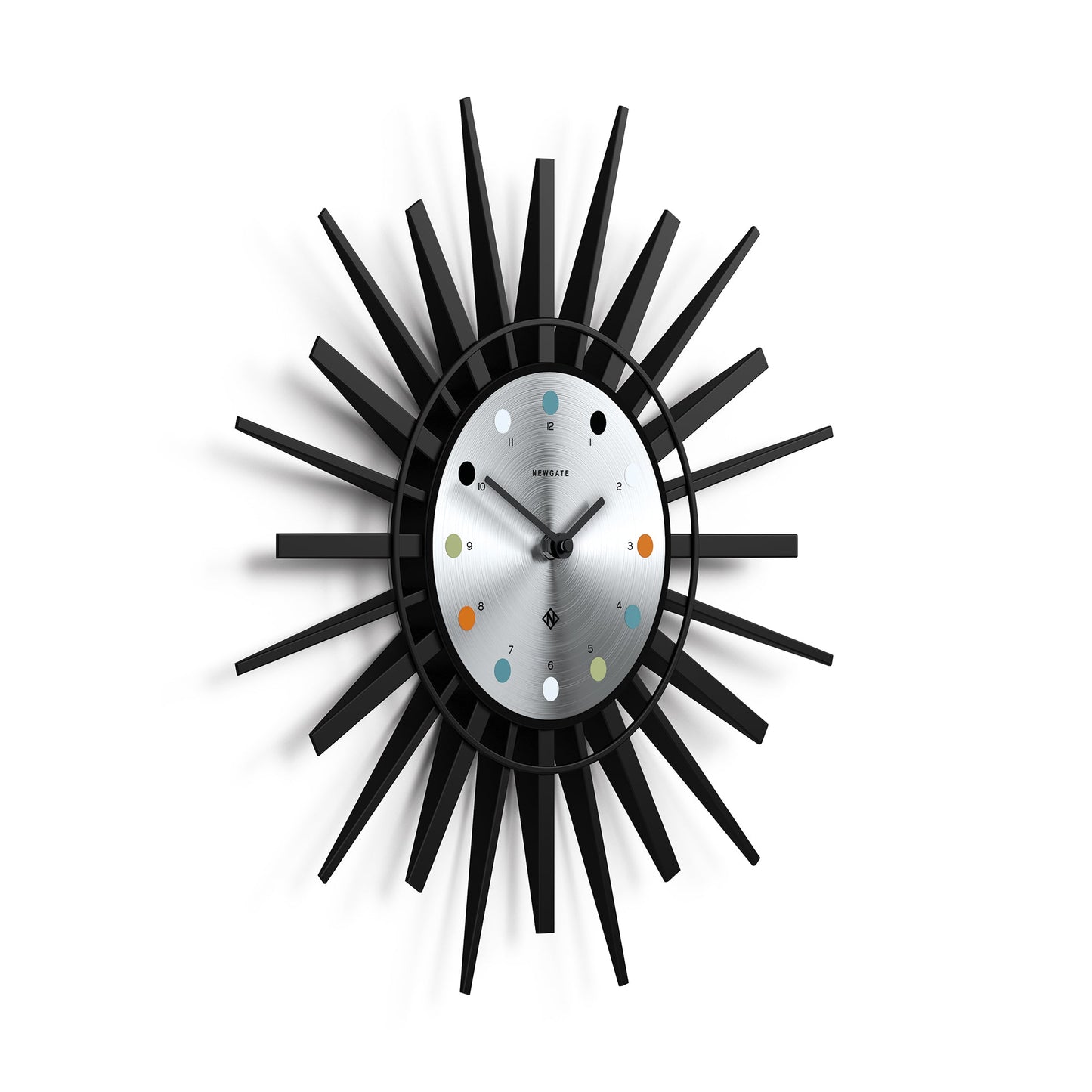 Stingray Wall Clock Black - Silver Dial