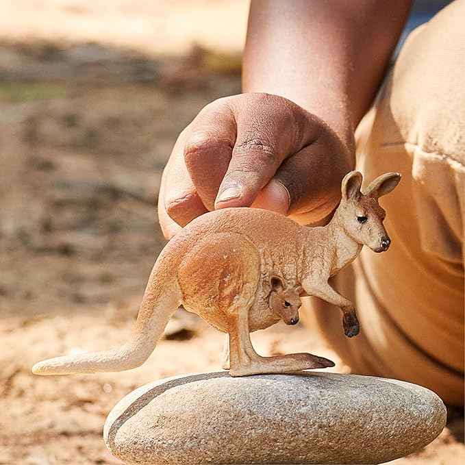 Schleich Kangaroo with Joey Figurine Australian Collection Animal Figurine 3yrs+