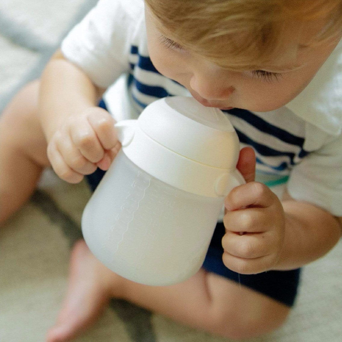 Nanobébé Silicone Bottle Handles - 2-Pack - Gen 2 Color White