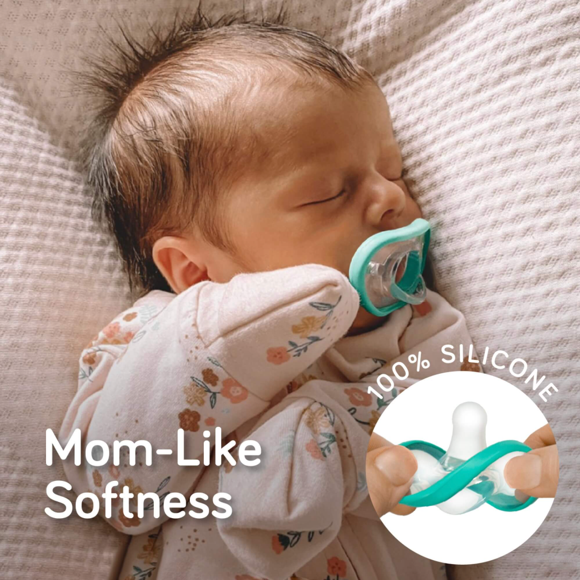 Flexy Pacifier 4-Pack Color Teal/Grey Size 3 months +