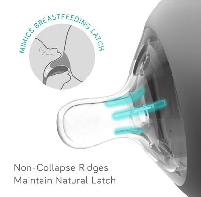 Silicone Bottle Teats - 2-Pack Style Premmie & Newborn (0m+)