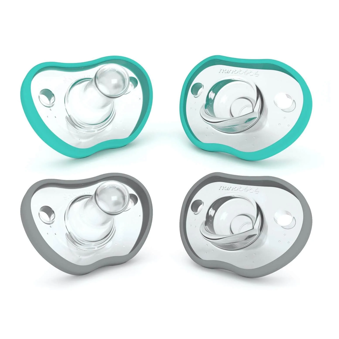 Flexy Pacifier 4-Pack Color Teal/Grey Size 3 months +