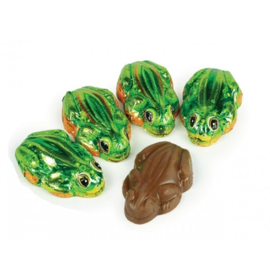 Milk Chocolate Green Tree Frog - Tub of 100