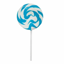 Blue Swirly Pops Lollipops Blue - 10 pack