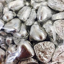 Milk Chocolate SILVER Love Hearts - 500g/ Italian