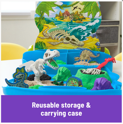 Kinetic Sand T-Rex Dino Fossil Dig Case Sensory Toys DISCONTINUED 3yrs+