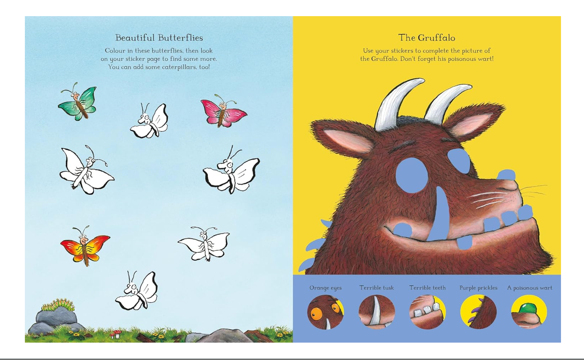 The Gruffalo First Sticker Book with 250 Stickers (Paperback) by Julia Donaldson and Axel Scheffler