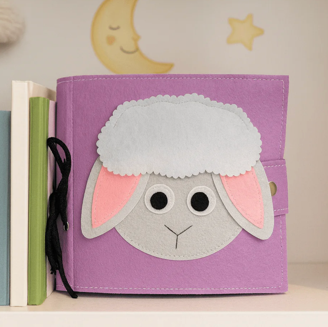 Wondertivity Little Lamb Nursery Rhyme Busy Book Fabric Activity Book Kids Travel Toys 3yrs+