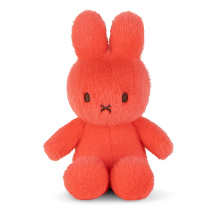 Miffy & Friends Miffy ECO Fuzzy Bright Coral 18 cm