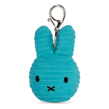 Miffy & Friends Miffy Flat Keychain ECO Corduroy Teal 10 cm
