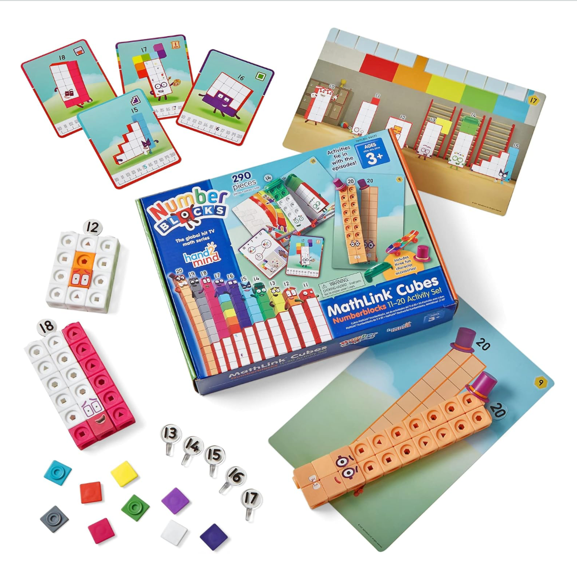Numberblocks MathLink® Cubes Set 11-20 Math Games for Kids STEM Toys 3yrs+
